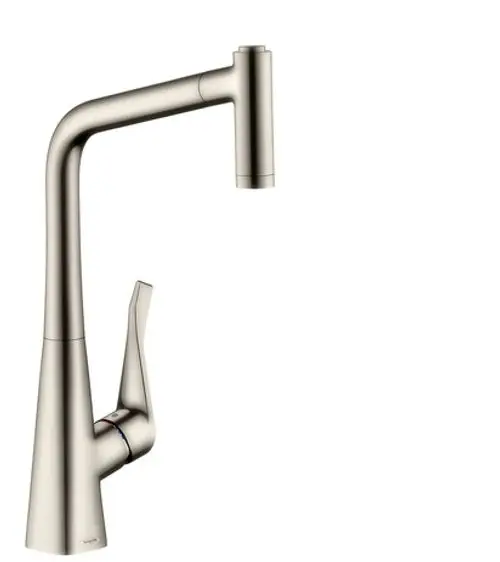 Hansgrohe HG Spültischmischer 320 Metris M71 Ausziehbrause 2jet sBox edelstahl-optik, 73801800, Artikel in Kategorie